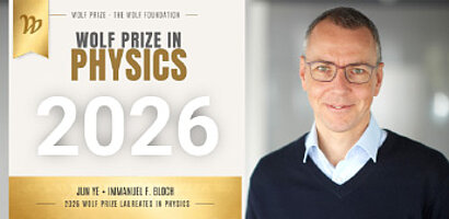 Picture of the News article Congratulations, Immanuel Bloch!